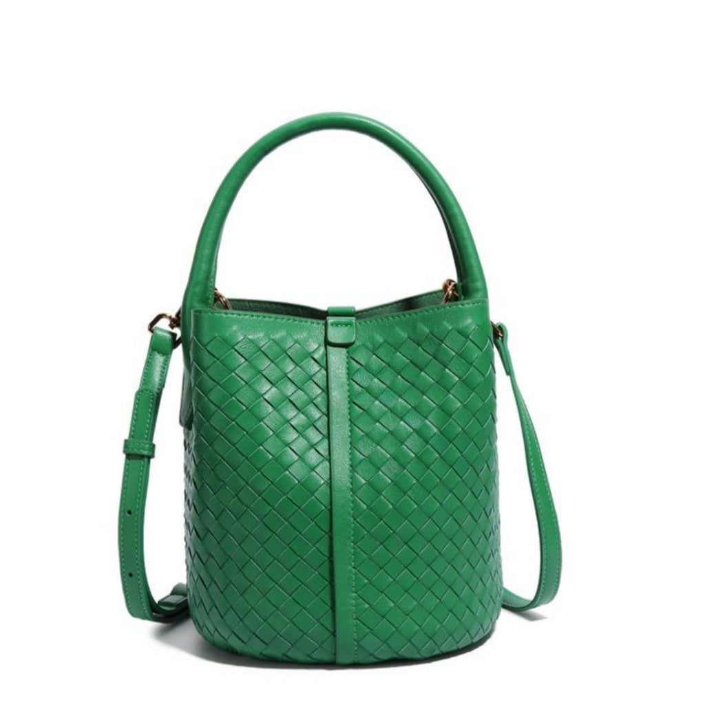 Ioli mat bucket bag in green wasabi, outlet Green leather bucket bag, Mini bag, Leather purse, Green handbag, Evening bag, Green shoulder bag