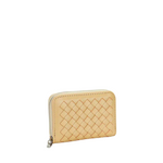 Mini Woven Wallet - tan