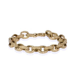 Pave Link Bracelet - Gold