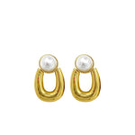 Uptown Pearl Drop Earrings