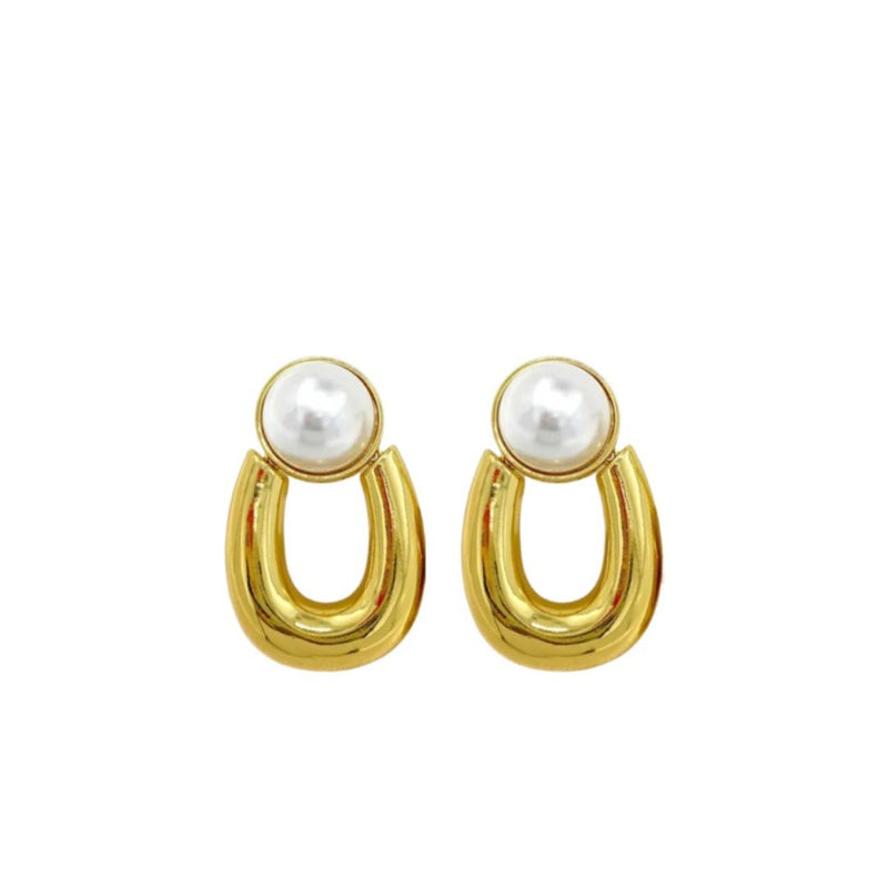 Uptown Pearl Drop Earrings