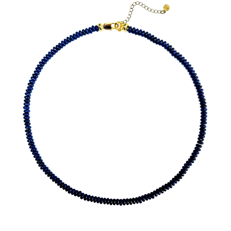 Micro Beaded Necklace - Navy