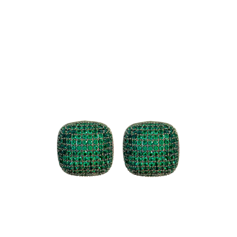 Soiree Studs - Emerald