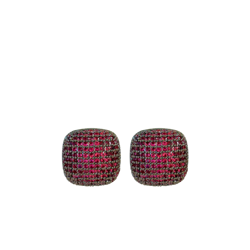 Soiree Studs - Magenta