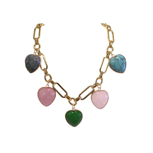 Lovers Lane Charm Necklace - Multi