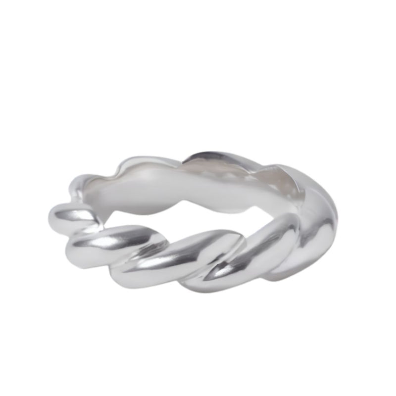 Twisted Bangle - Silver