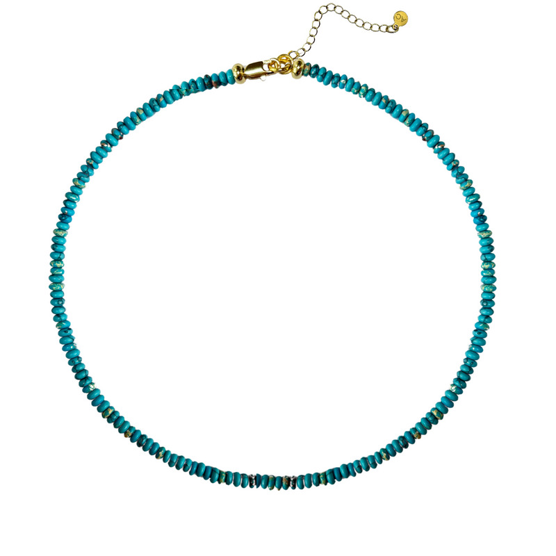 Micro Beaded Necklace - Turquoise