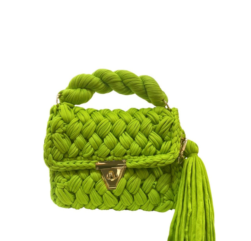 Chartreuse Montego Woven Bag - wholesale