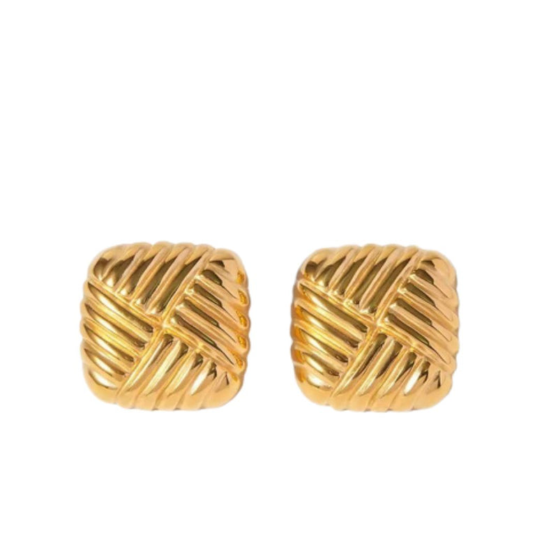 Woven Square Studs