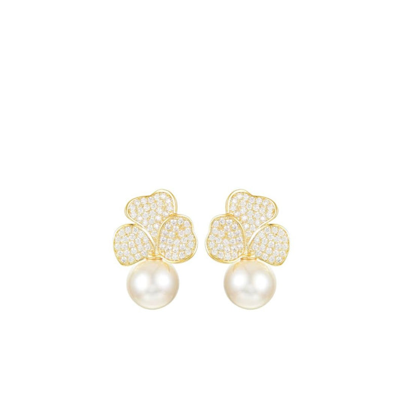 Pearl Fleur Earrings