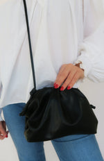 Smooth Cloud Clutch - Black