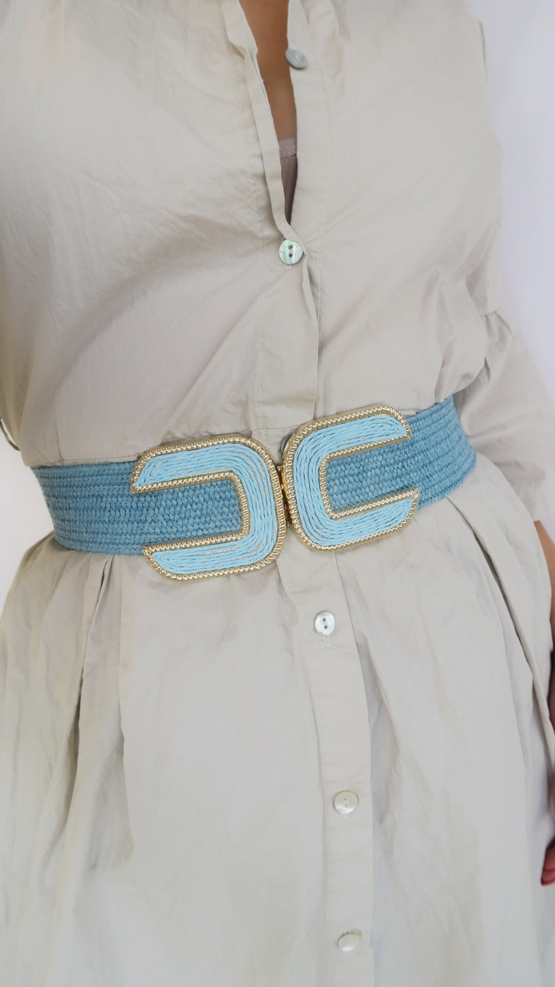 Double C Belt - Blue