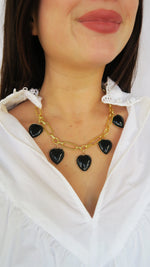 Lovers Lane Charm Necklace - Black (PRE-ORDER)