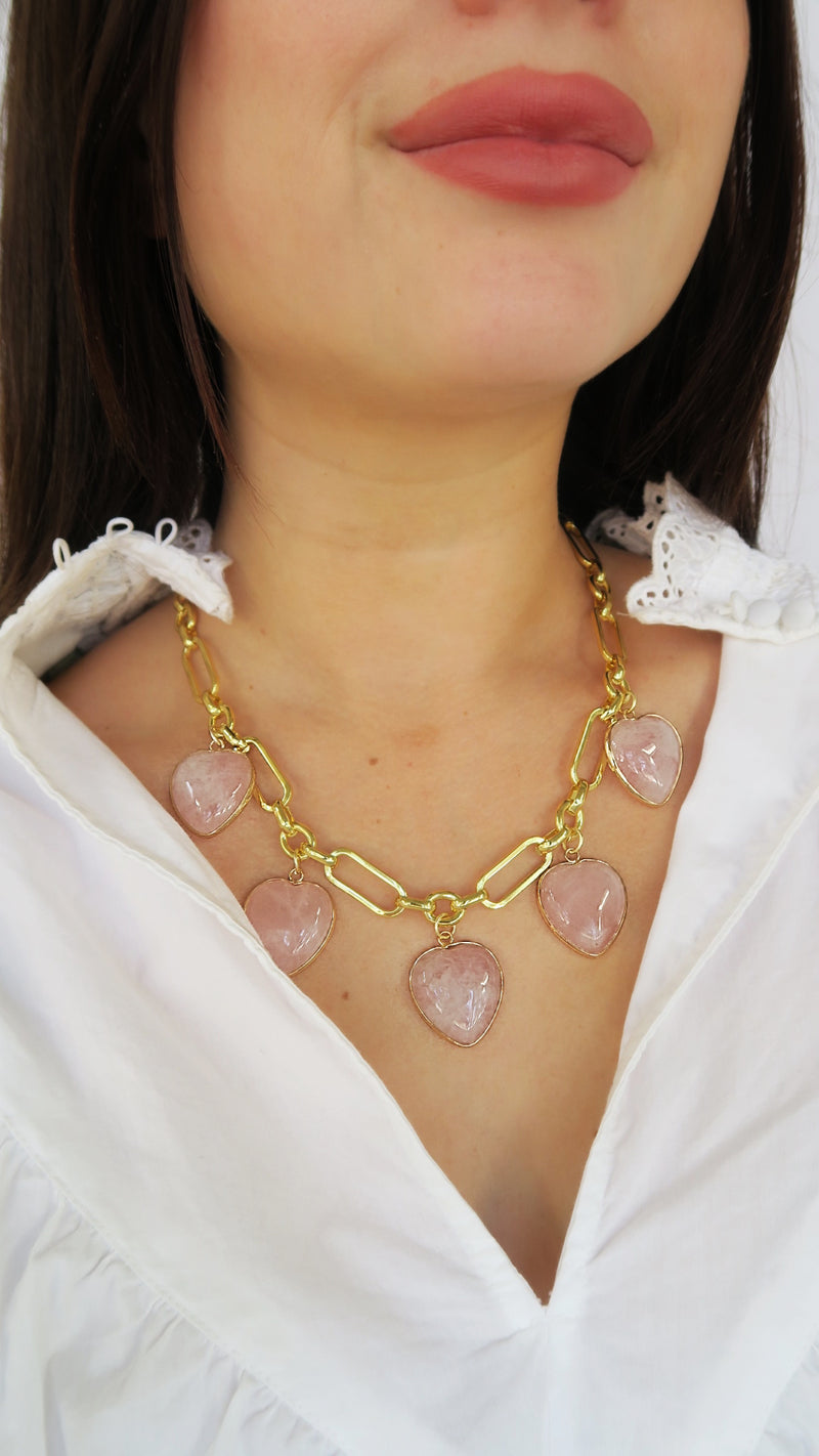 Lovers Lane Charm Necklace - Pink (PRE-ORDER)