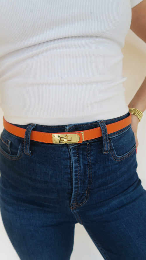 Latch Belt - Deep Orange