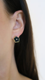 Clover Studs - Black