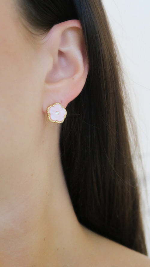 Clover Studs - Pink