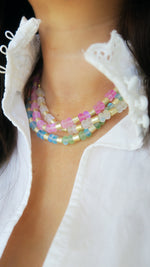 Iridescent Manhattan Collar - Pink