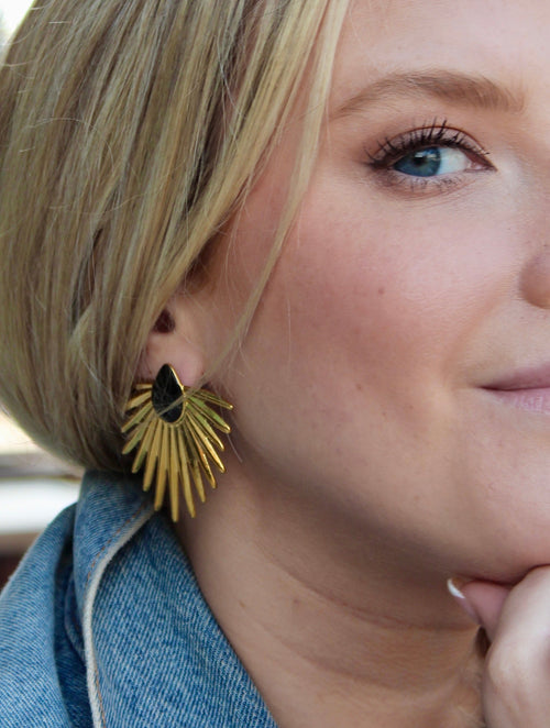 Black Phoenix Earrings