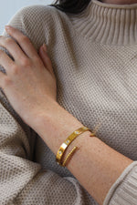 Golden Twist Cuff